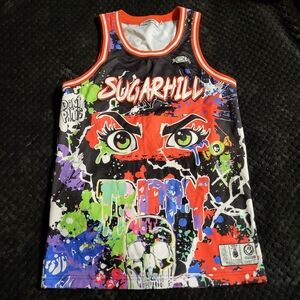 SUGARHILL Tank Jersey GAME OVER Summer Cabana Collection Trippy S